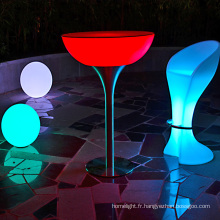 LED décoration télécommande s’allume en événement table rechargeable utilisé bar meubles